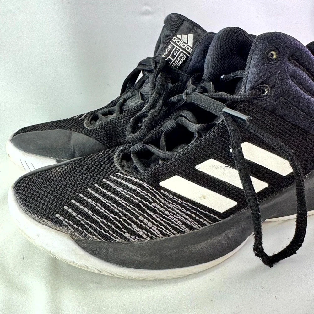 adidas Pro Spark 2018 Basketball Sneakers Men's Size 5.5 Black Cloudfoam Lace Up